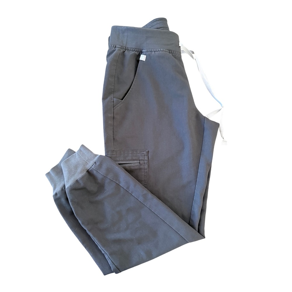 FIGS Zamora Jogger Scrub Pants Women XS Black